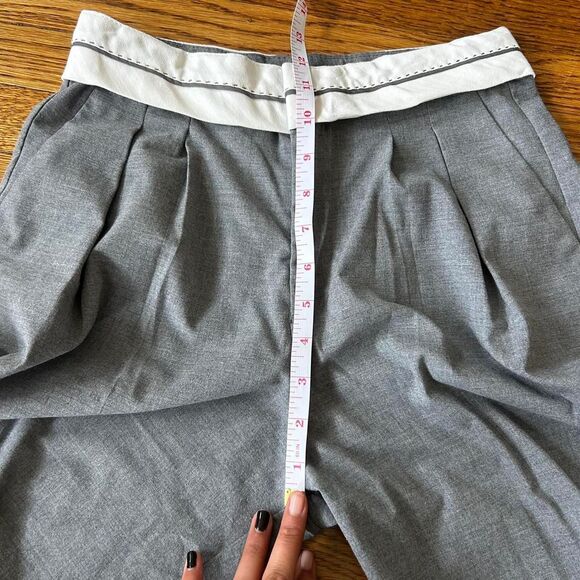 Grey dress pants/ Stradivarius Women's Grey Trousers - Picture 4 of 8